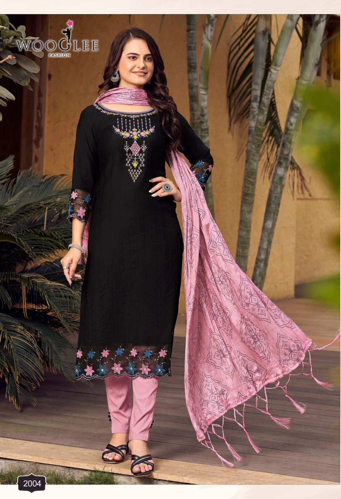 Wooglee Sagaai Viscose Weaving Wholesale Readymade Salwar Suit Catalog — Wholesale Salwar Suits, Wooglee wholesale from Surat — view 2